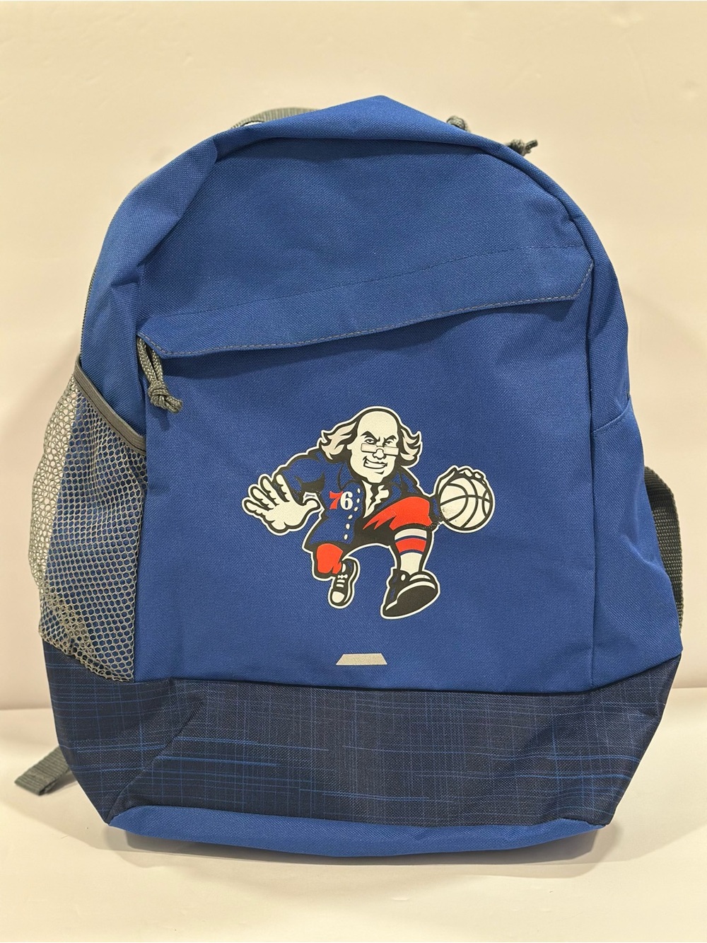 Philadelphia 76ers Ben Franklin Gemline Backpack Blue School Travel Sports Bag